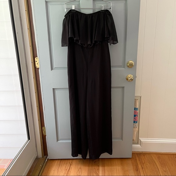 NWT Black Donna Morgan jumpsuit from Anthropologie jumpsuit, Size 8 - Picture 6 of 9